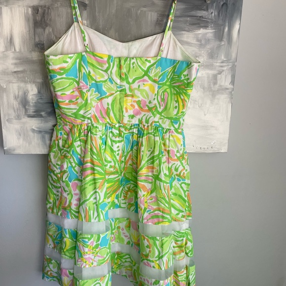 Lilly Pulitzer Size 2 Elephant Ear Spaghetti Strap Ollie Sundress - Picture 4 of 4